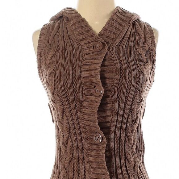 Old Navy Hooded Sweater Vest - Picture 1 of 3